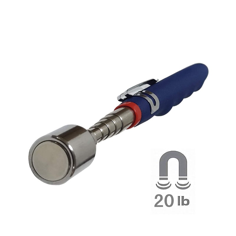Ailenyun 20 lb.Telescopic magnetic pickup. From 7 to 31 inches / 185-760mm. For difficult to reach home sink drains, car keys, bolts, nuts and screws, etc. - Image 3